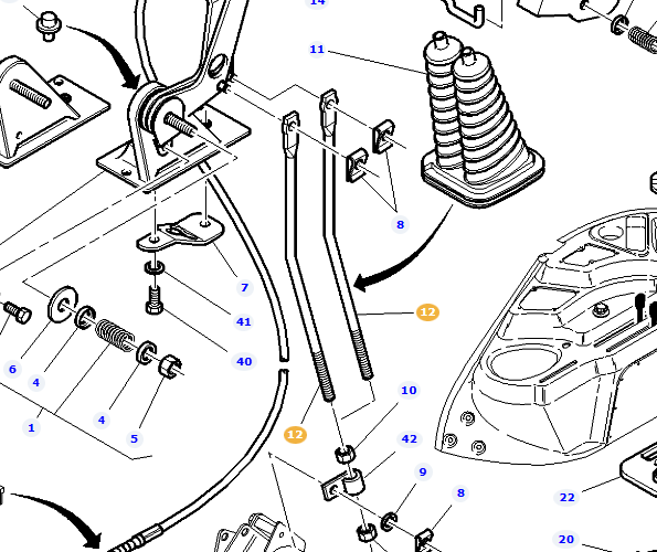 *SPECIAL PRICE* - AGCO Rod – OEM Part 3821488M1 for Massey Ferguson Tractors
