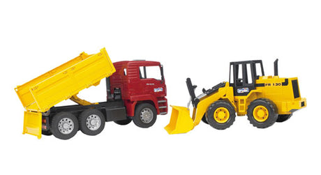 Bruder - Construction truck and articulated road loader FR 130 1:16 - T027520 - Farming Parts