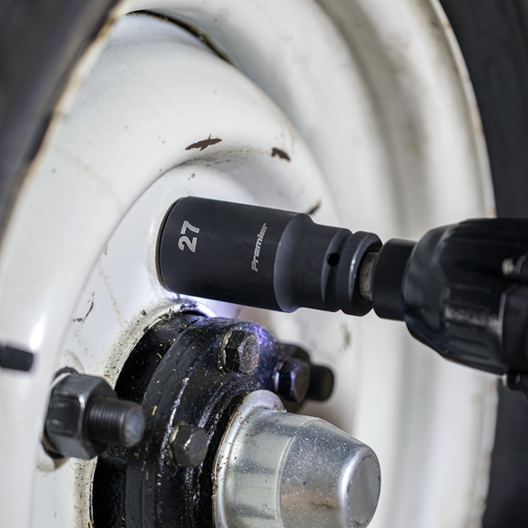 Premier Impact Socket Set with Tool Tray 1/2"Sq Drive 22pc - SE-TBT46