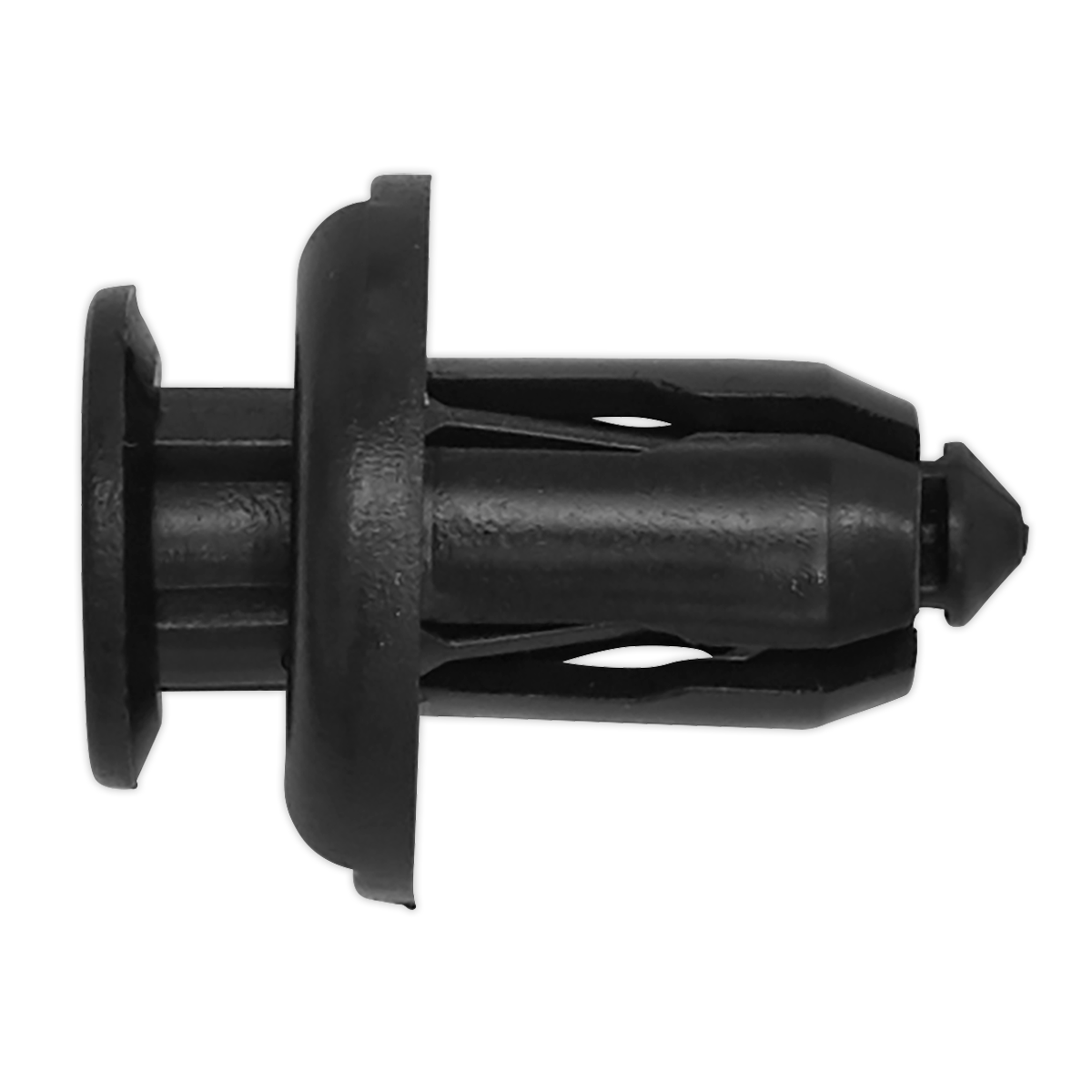 Close-up of a Sealey Push Rivet, Ø20mm x 25mm, GM - Pack of 20 (TCPR2020GM), used in automotive and mechanical applications. Ideal for OEM Honda installations.