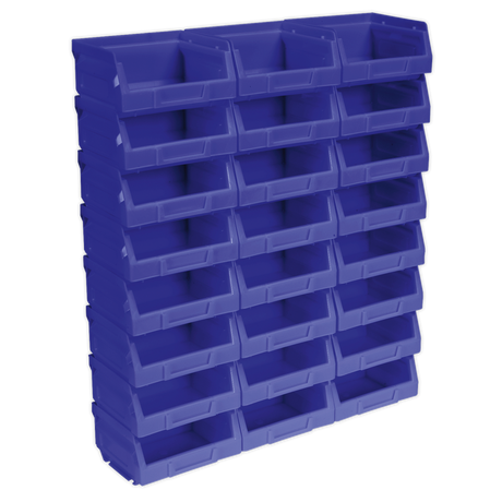 Plastic Storage Bin 105 x 85 x 55mm - Blue Pack of 24 - TPS124B - Farming Parts