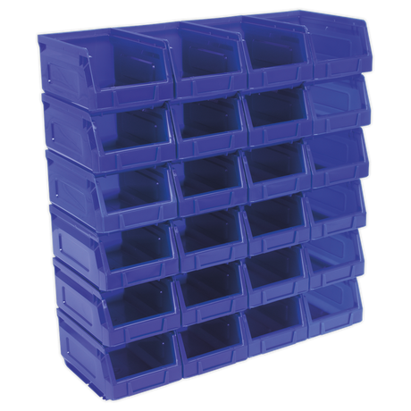 Plastic Storage Bin 105 x 165 x 85mm - Blue Pack of 24 - TPS224B - Farming Parts