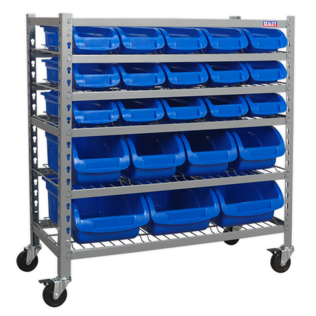 Mobile Bin Storage System 22 Bins - TPS22 - Farming Parts