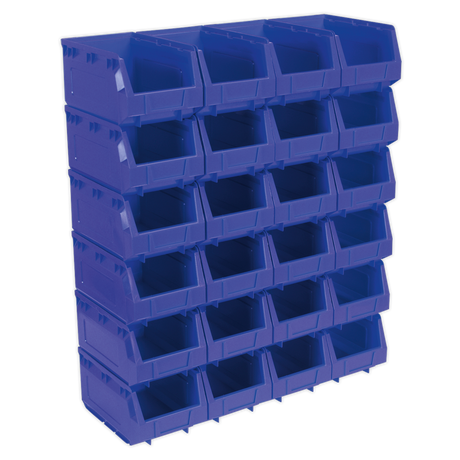 Plastic Storage Bin 150 x 240 x 130mm - Blue Pack of 24 - TPS324B - Farming Parts