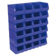 Plastic Storage Bin 150 x 240 x 130mm - Blue Pack of 24 - TPS324B - Farming Parts