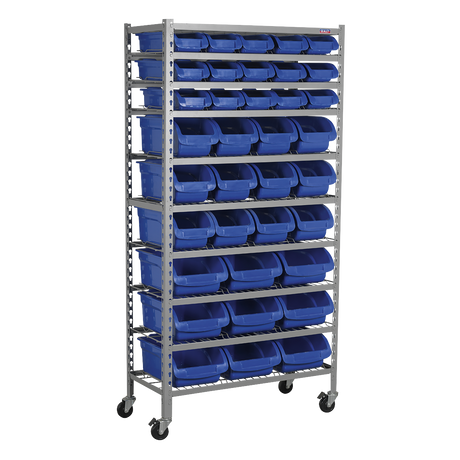 Mobile Bin Storage System 36 Bins - TPS36 - Farming Parts