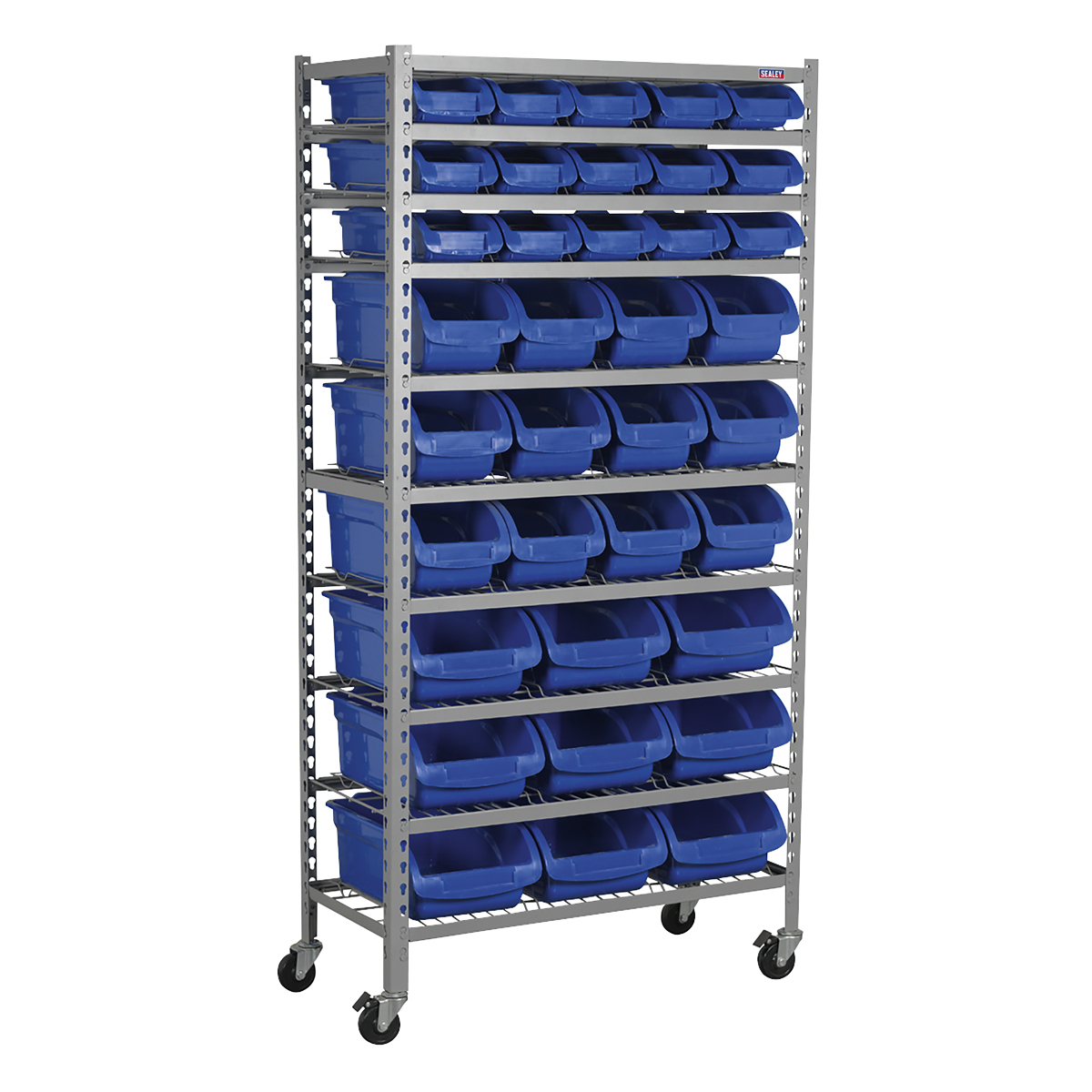 Mobile Bin Storage System 36 Bins - TPS36 - Farming Parts