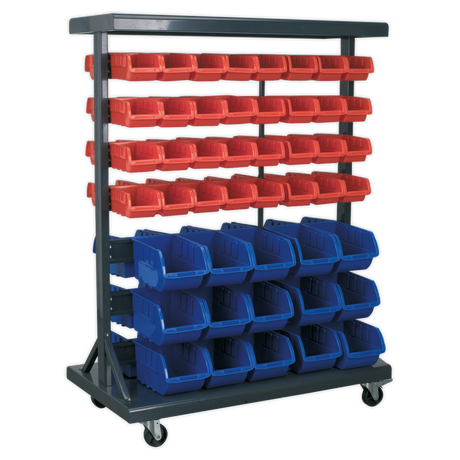 Mobile Bin Storage System with 94 Bins - TPS94 - Farming Parts