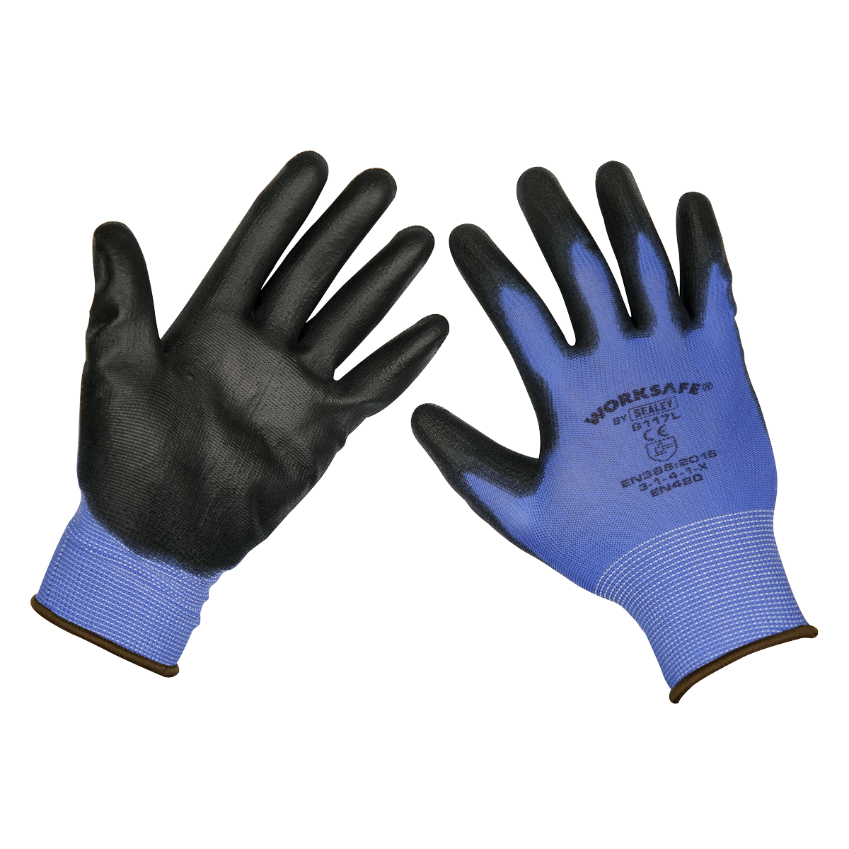 Lightweight Precision Grip Gloves (Large) - Pack of 6 Pairs - TSP117L/6 - Farming Parts