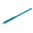 The Tyre Valve Installer - Alloy Rims - TST04 by Sealey features a blue handle and an extendable metal rod, making it ideal for handling small metallic objects while working on tubeless wheels.