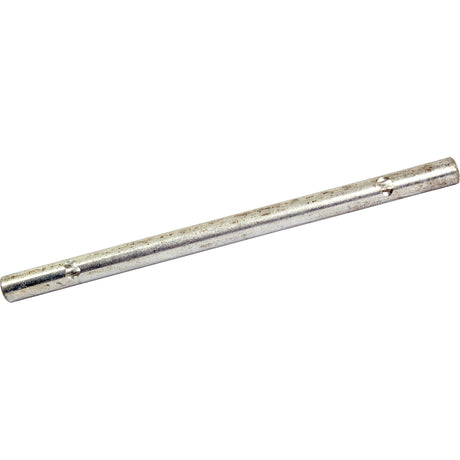 The 203mm (8'') Sparex Top Link Tommy Bar, with a diameter of Ø12.7mm (1/2''), is a cylindrical metal rod featuring a dull, silver finish and small notches along its length. It is zinc-coated for enhanced durability.