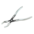 Introducing the Parking Brake Spring Pliers - VS054 by Sealey, a pair of metal pliers with black and silver handles, featuring a spring-loaded mechanism designed for gripping and manipulating objects.