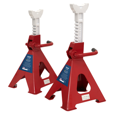 Axle Stands (Pair) 6tonne Capacity per Stand Ratchet Type - VS2006 - Farming Parts