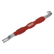 A red and silver Sealey Automotive Electrical Connector Separator Tool (VS2031), featuring a double-ended design, perfect for automotive use, including car and commercial vehicles.