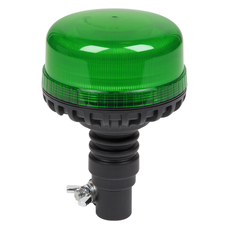 Warning Beacon SMD LED 12/24V Flexible Spigot Fixing - Green - WB955LEDG - Farming Parts