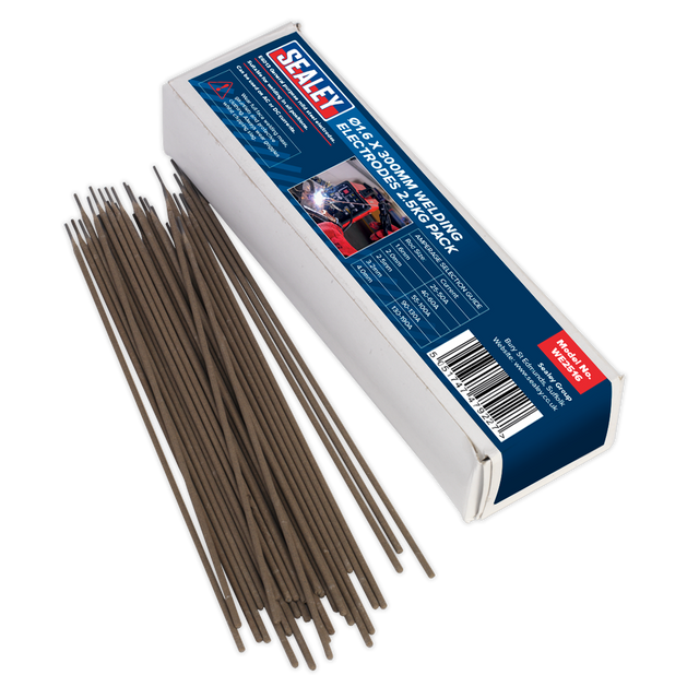 Welding Electrodes Ø1.6 x 300mm 2.5kg Pack - WE2516 - Farming Parts