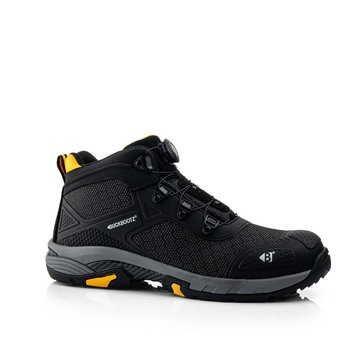 Buckbootz WHEELZMID Tradez FITGO Boot – Black, Lightweight S1PS