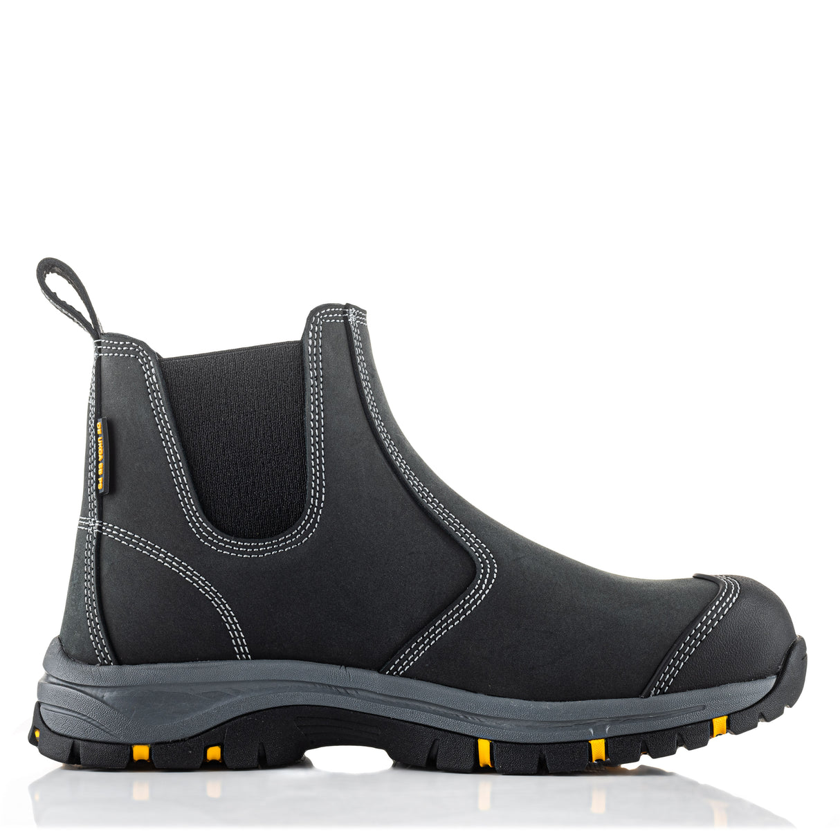 Buckbootz WIZD2BLK Black Dealer Safety Boots Wide Fit SB PS SR