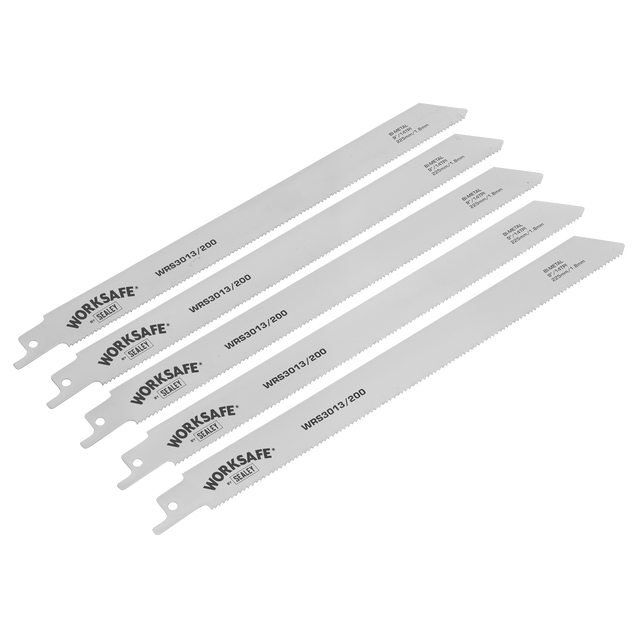 Reciprocating Saw Blade 225mm 14tpi - Pack of 5 - WRS3013/200 - Farming Parts