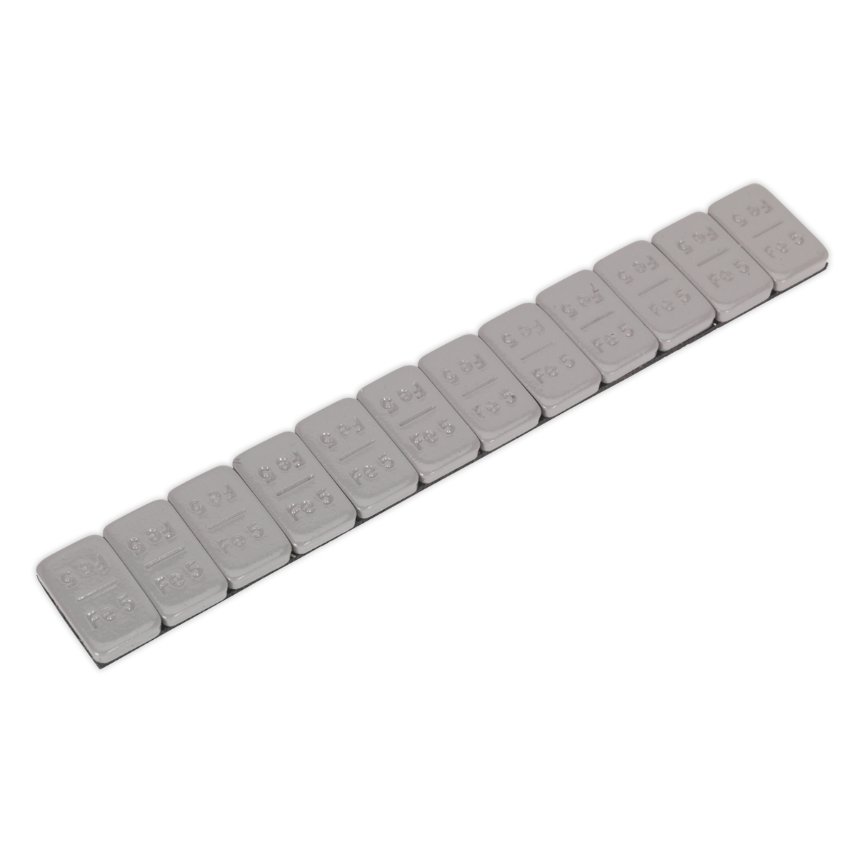 Wheel Weight 5g Adhesive Zinc Plated Steel Plastic Coated Strip of 12 Pack of 100 - WWSA5PC - Farming Parts