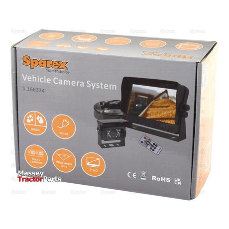Wired Vehicle Camera System 7''HD Camera, Monitor, Cable & Instruction Manual - S.166334 - Farming Parts