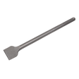 The Sealey Wide Chisel 50 x 400mm - SDS MAX - X1WC is equipped with a long, 400mm handle and a flat, broad blade, making it ideal for tasks such as chipping or removing materials.