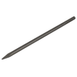 The Sealey Point 450mm - SDS MAX - X3PT is a heavy-duty metal chisel with a sharp point and cylindrical shaft, specifically designed for construction or demolition work.