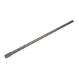 The Chisel 600mm - SDS MAX - X4CH by Sealey is a long metal chisel featuring a flat, tapered blade that measures 20mm in width, ideal for heavy-duty chiseling and demolition work.