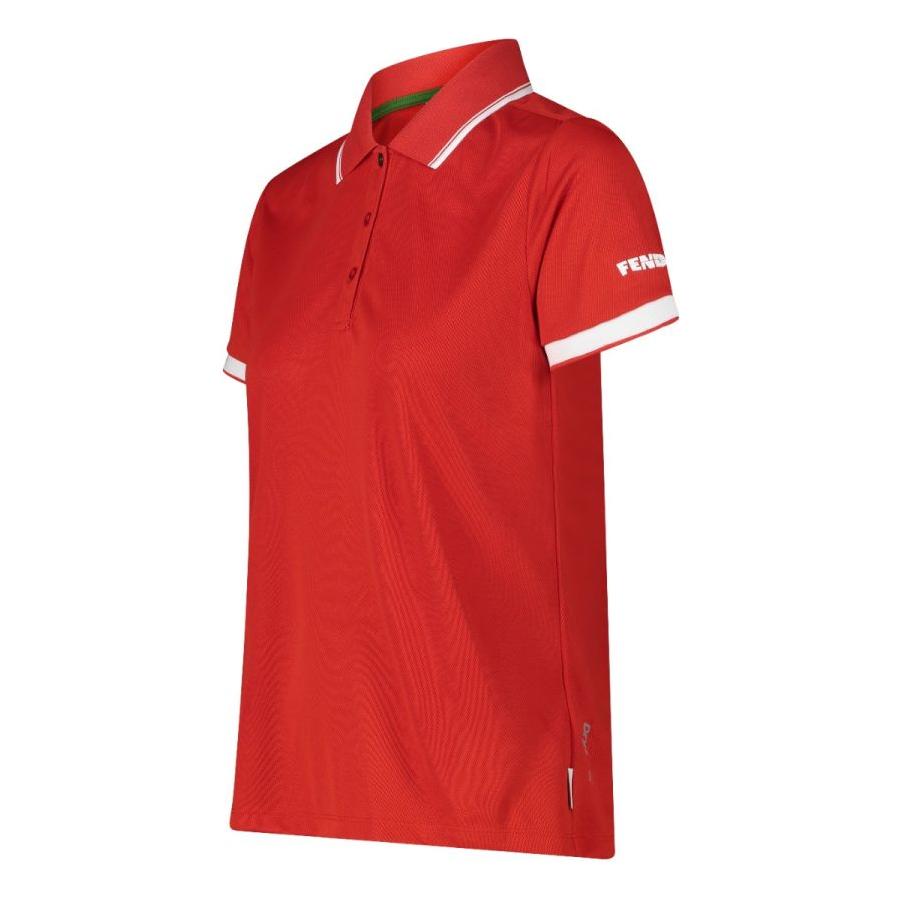 Fendt - Women`s Poloshirt in Red - X99102205C - Farming Parts