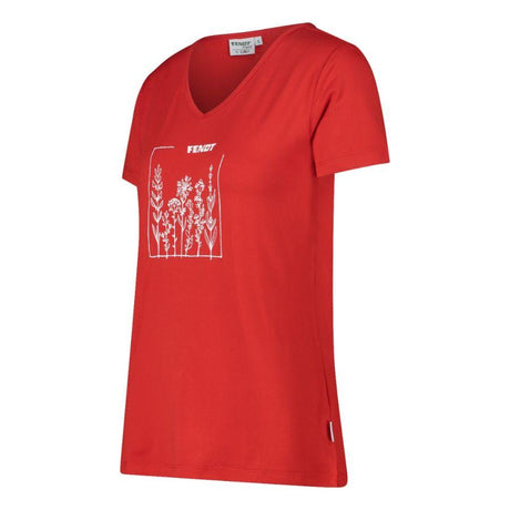 Fendt - Women`s T-Shirt in Red - X9910220C-4 - Farming Parts