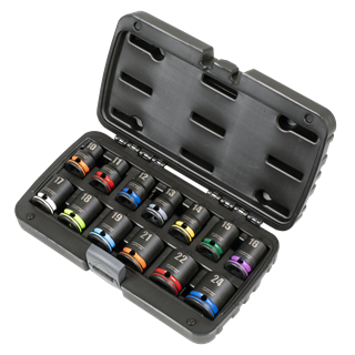 *SPECIAL PRICE* - Sealey | Lock-On™ Impact Socket Set 1/2"Sq Drive 13pc 6pt Metric - AK56160M