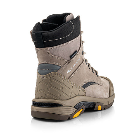 Buckbootz Blastz High Leg Lace/Zip Boot Stone | Waterproof Safety
