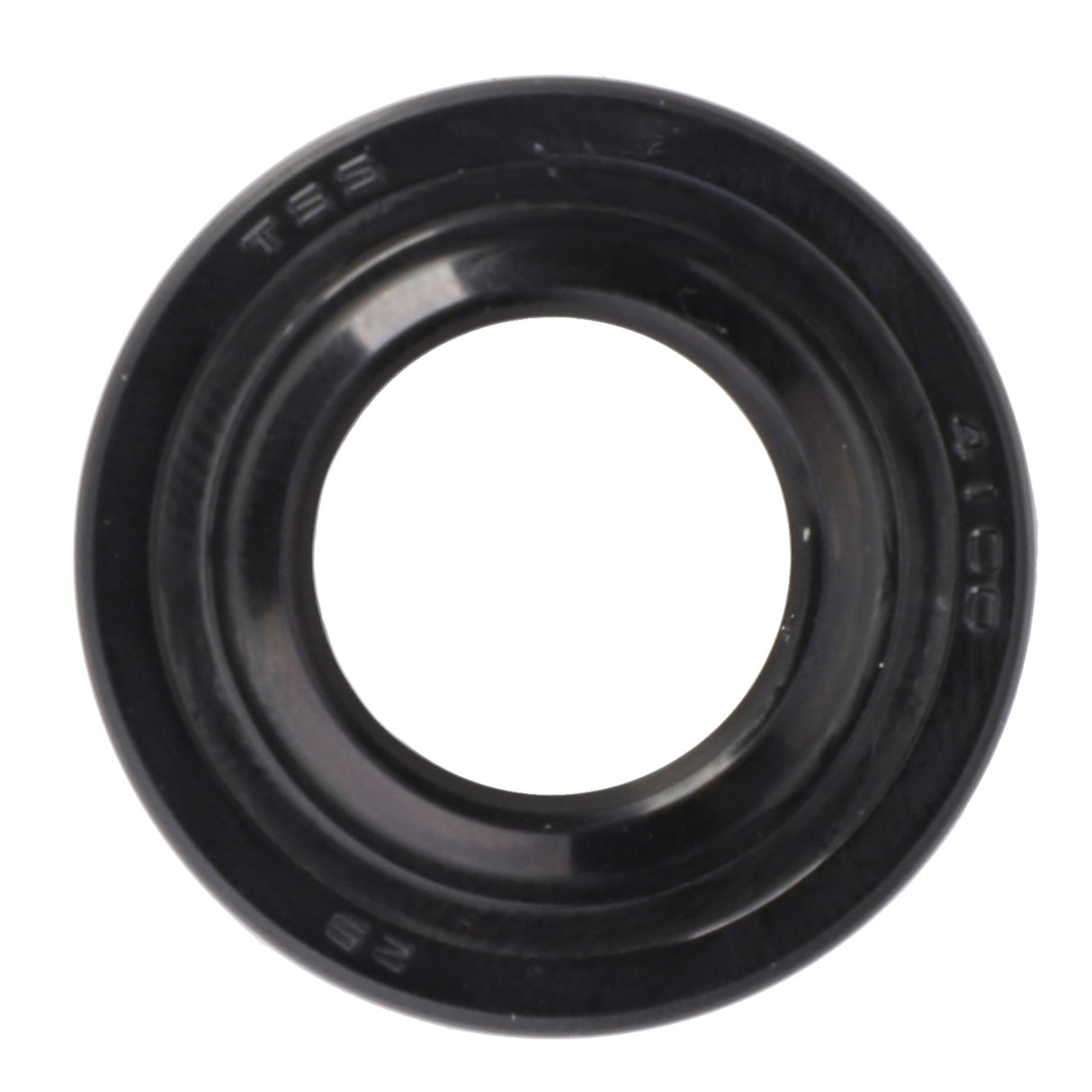 A black rubber grommet imprinted with "AGCO | Shaft Seal - F138604040290" on the edge; no current product description available.
