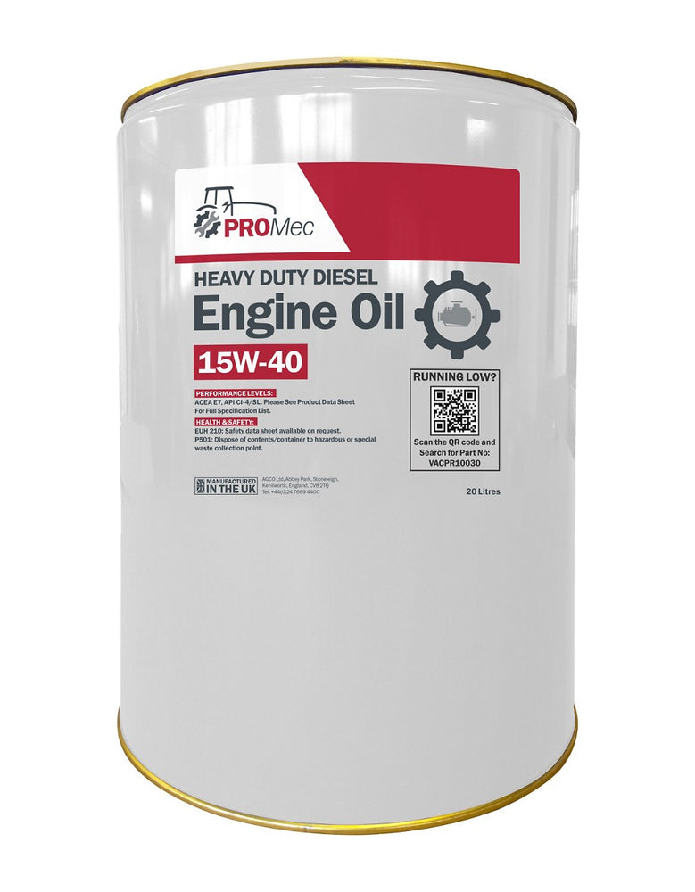 AGCO PROMec Engine Oil 15W-40 Mineral Oil for Diesel Engines | VACPR10030