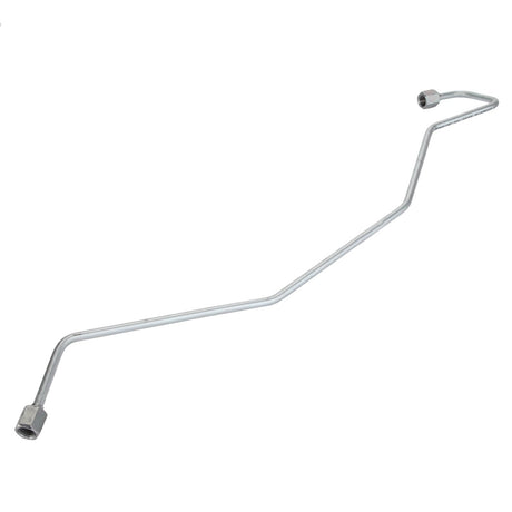 The AGCO Brake Pipe - Acw1739550 is a metal fuel line that features two connectors at each end and includes multiple bends along its length. No current product description provided.