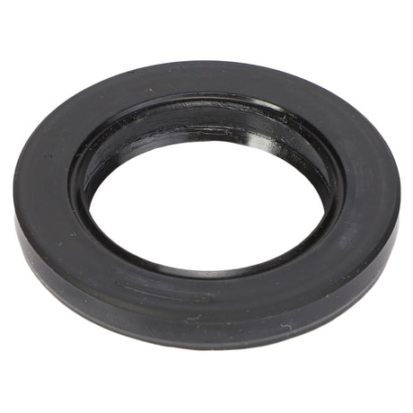 The AGCO | SEAL - AG715839 is a durable black rubber gasket featuring a round shape and a central hole, crafted from high-quality materials specifically for AGCO equipment.