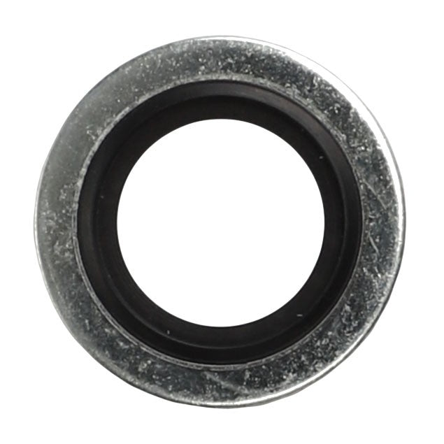 A top view of the AGCO Washer - AL5013856 reveals its metallic structure complemented by a black rubber inner ring. No current product description information is available.