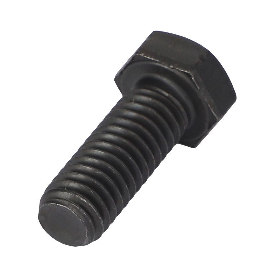 A black AGCO screw, model ACP0396320, with a threaded shaft is shown against a white background. For more details or to resolve any queries, please contact our support team before ordering.