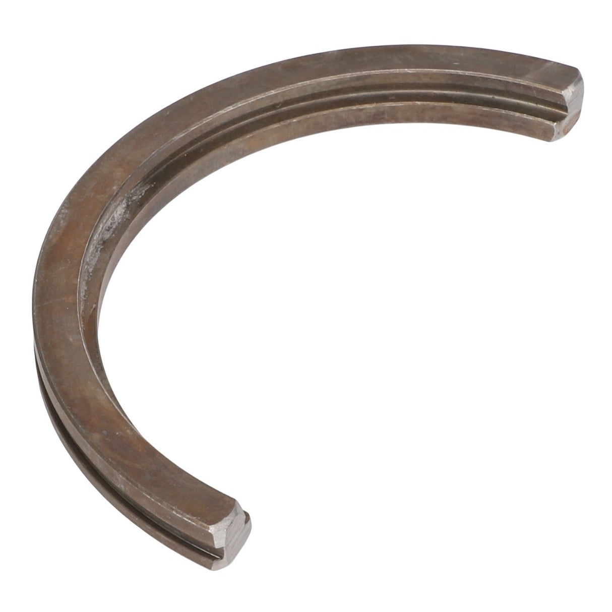 A curved, metallic industrial ring segment with two internal grooves is shown against a white background. Currently, no product description information is available for the AGCO | SNAPRING - AG725277 from AGCO.