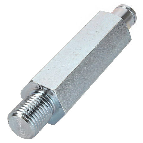 The AGCO | SPACER - 0.010.9569.0, a metal hex standoff with threaded ends and a cylindrical top extension, is an excellent product for various applications. For ordering information or assistance, contact our support team.