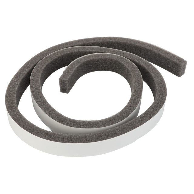 A coiled strip of grey foam tape with an adhesive backing, known as the "Cover Seal - Acx2532770" by AGCO, currently without any product description information available.