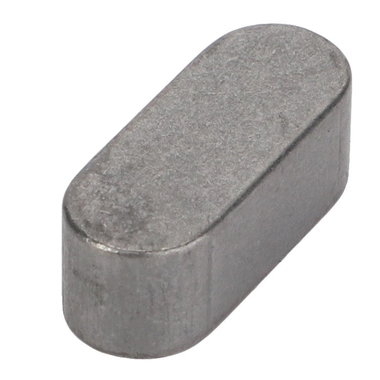 A small, silver, cylindrical-shaped metal object with rounded edges, reminiscent of the precision found in Massey Ferguson Models, the AGCO | Key - D43103100.
