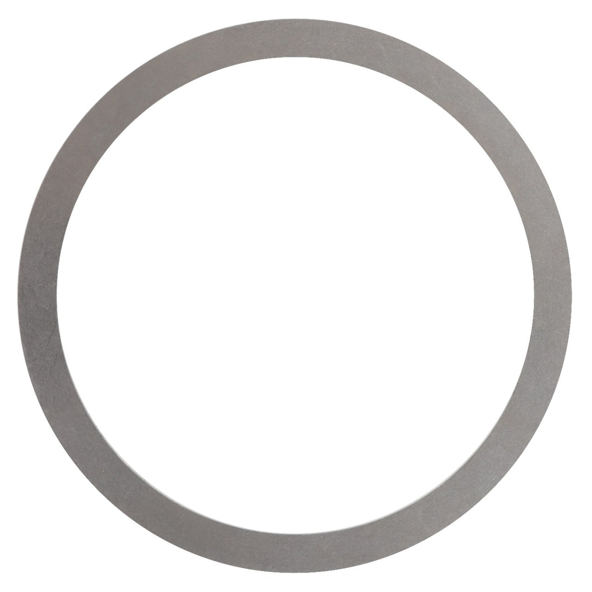 A circular metal washer with a large central opening and a thin outer ring is available under the product name AGCO | SHIM - F743300020820 by AGCO. Currently, there is no detailed description information provided.