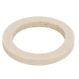 Introducing the AGCO Shaft Seal - 1692604M1: A beige, flat, annular gasket with a smooth surface designed specifically for tractor maintenance to create a reliable seal between two components. Ideal for Massey Ferguson models, this genuine seal from the trusted AGCO brand ensures both durability and performance.