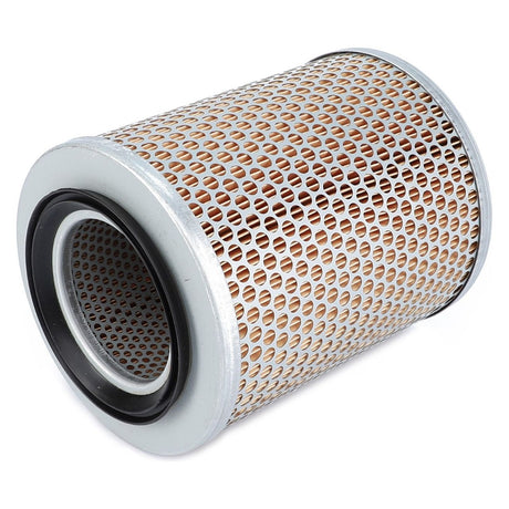The Engine Oil Filter Cartridge - F135203092010 from AGCO features a cylindrical design with a perforated metal exterior and pleated paper interior, equipped with a high-grade seal, making it ideal for use in both automotive and industrial applications while ensuring prolonged service life.