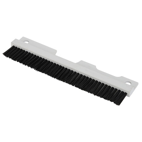 A white handheld brush featuring black bristles and two hanging holes, branded under the name AGCO | WARNING DECAL - ACP0538240. No additional product description information is available currently.