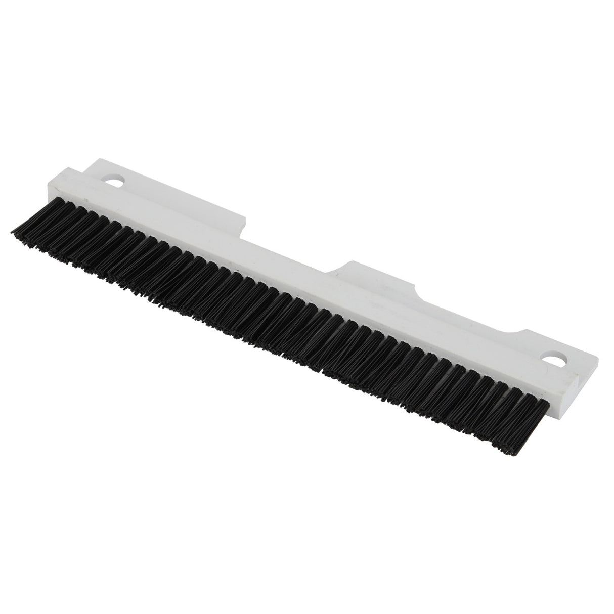A white handheld brush featuring black bristles and two hanging holes, branded under the name AGCO | WARNING DECAL - ACP0538240. No additional product description information is available currently.