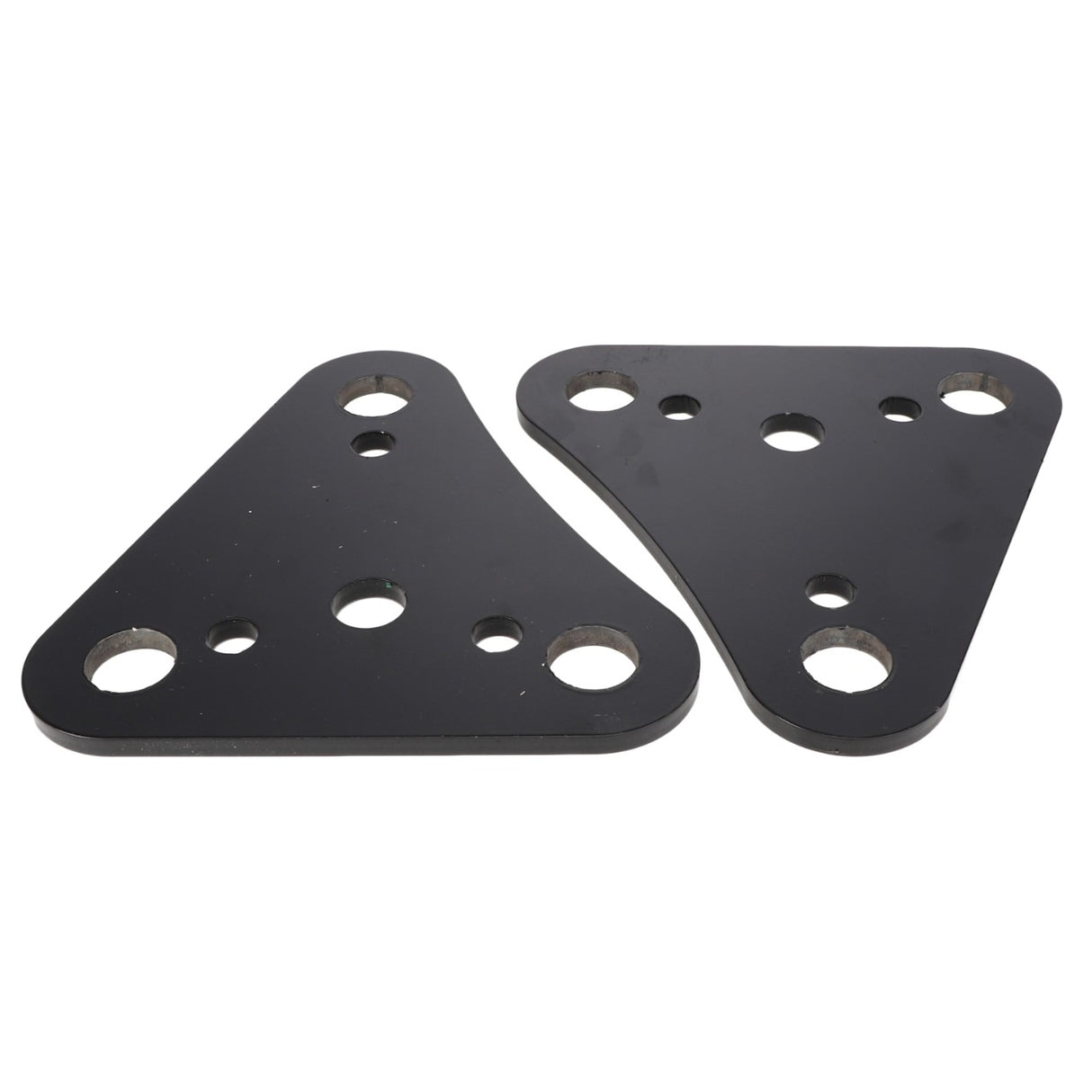 The AGCO | LINK - AL5214127 by AGCO consists of two black, triangular metal plates featuring multiple circular holes of varying sizes. No additional product description information is currently available.