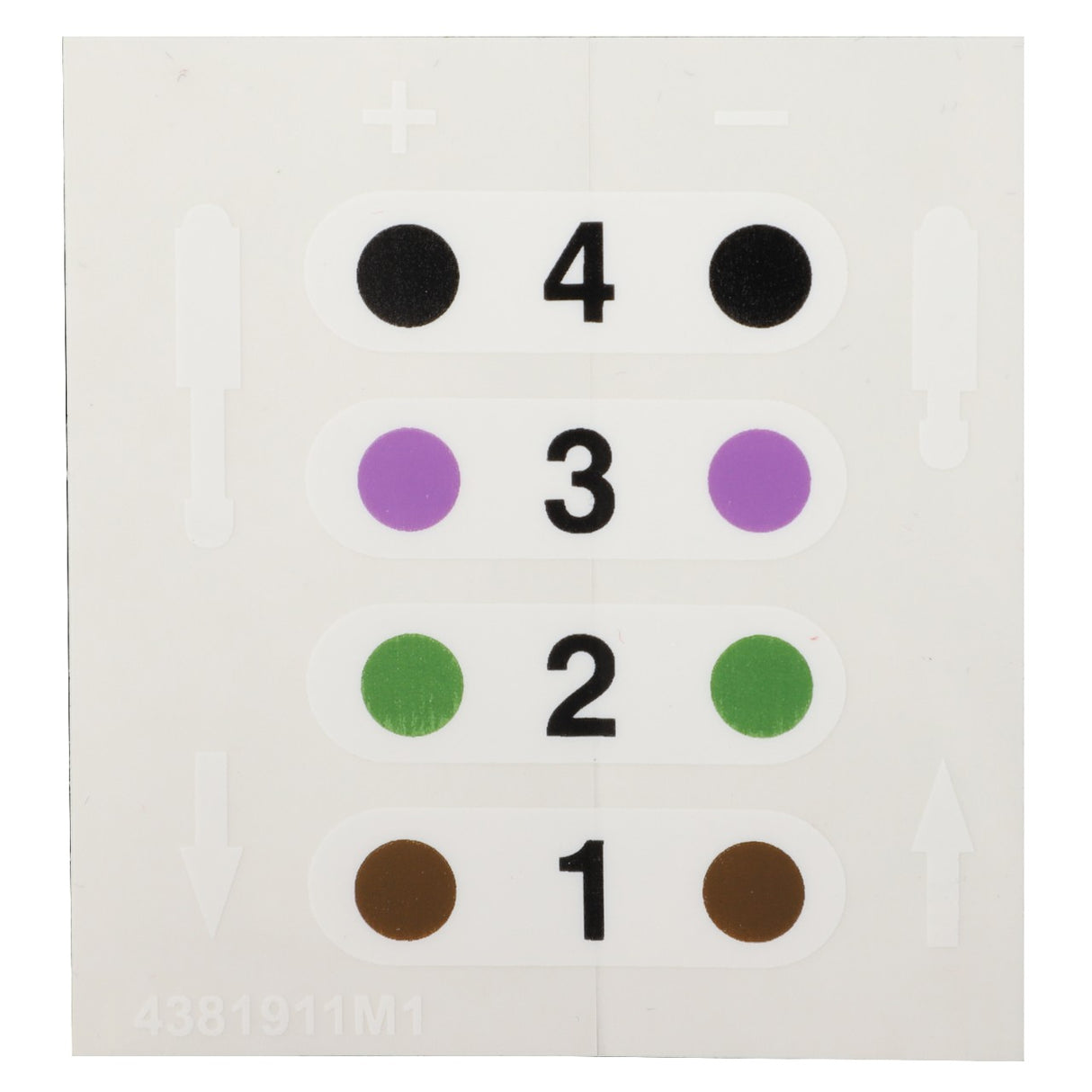 Decal, Hydraulic Controls OEM AGCO Replacement for Agricultural Machinery | 4381911M1