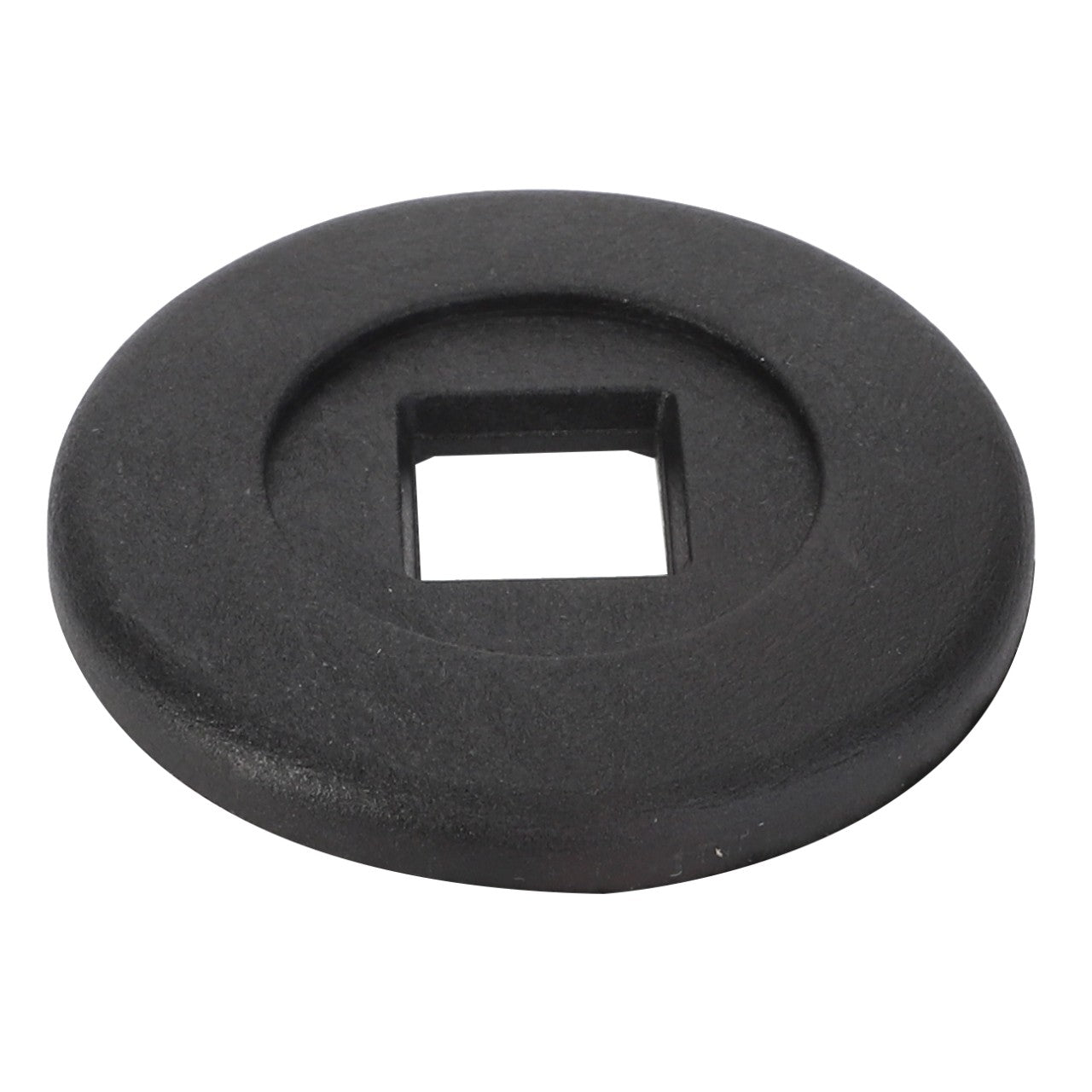 A round black metal washer with a square hole in its center, identified as AGCO | Washer - Acx2574790, is displayed on a white background. Currently, no product description information is available for further details.